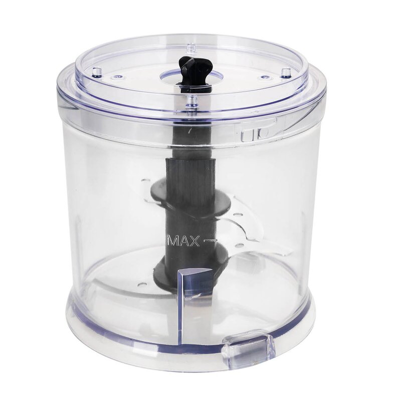 EMERIO Elektrisk minihackare 0,5 L med 4 knivar svart