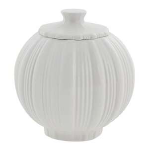 Lene Bjerre Lily burk med lock 11 cm vit