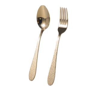 Vargen & Thor Frost dessert-/förrättsbestick 8 delar guld