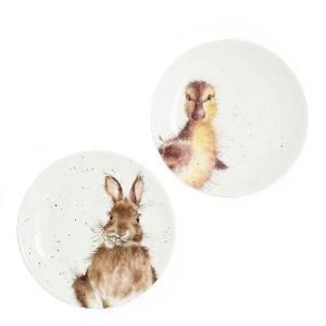 Wrendale Design Assiett 16,5 cm 2-pack Anka/Kanin