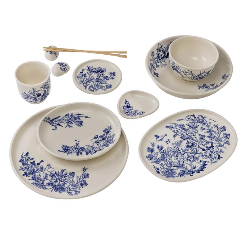 MoominArabia Haru Muminskål 12 cm vit/blå