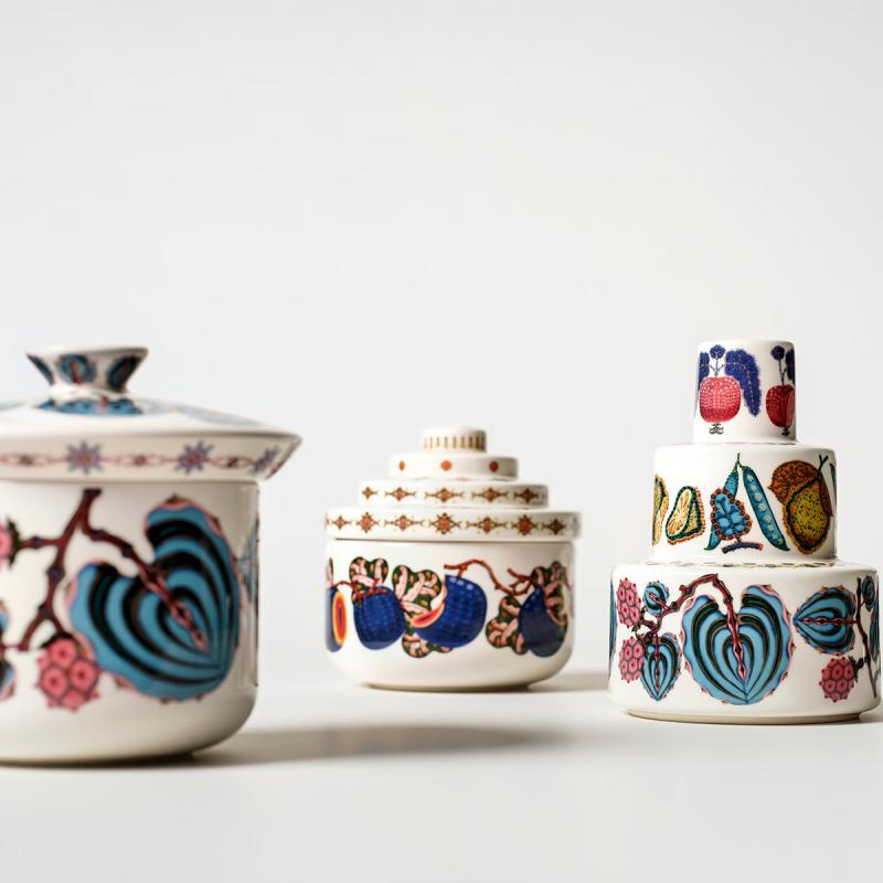 Iittala Oliver Toikka collectie beker vaatwasmachinebestendig in de kleur roze en groen, 300 ml, 1070613
