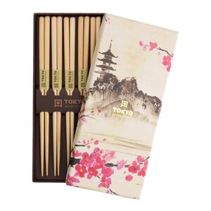 Tokyo Design Studio Chopstick gåvoset ätpinnar 5-pack wooden brown