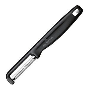 Victorinox Iota grönsaksskalare vågtandat blad 16,5 cm svart