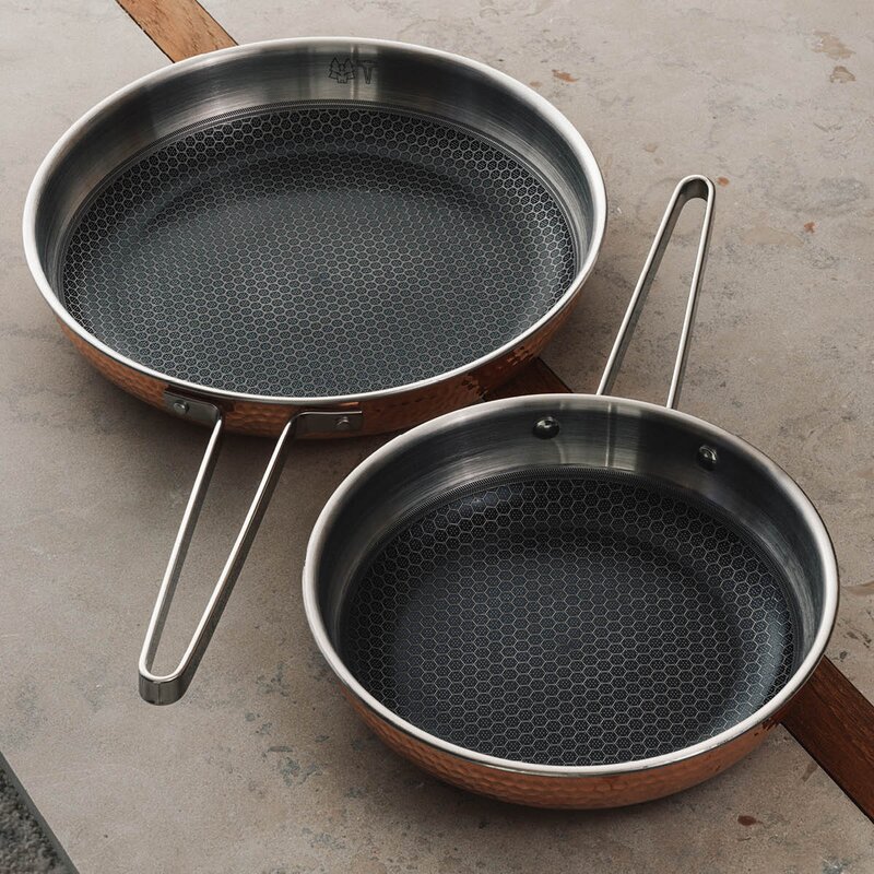 Vargen & Thor Mjölner YB stekpanna 2 delar 28+22 cm koppar