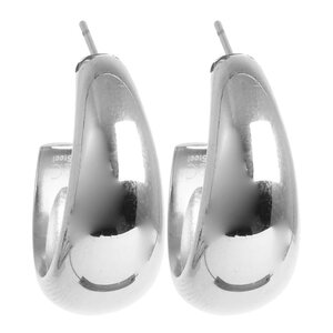 A&C Oslo Steel - Soft Coll örhängen 24 mm silver