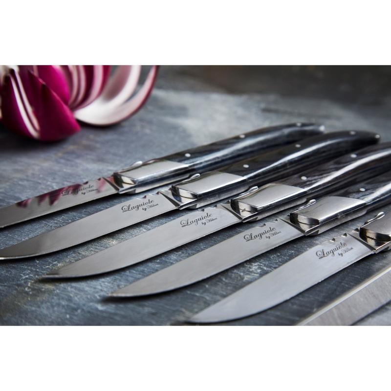 Laguiole by Haws Grillkniv 6-pack ibenholt svart