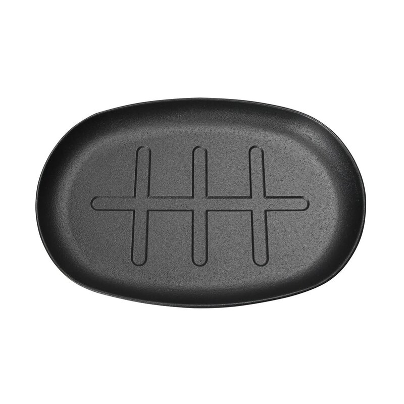 Tramontina Bbq by hellstrøm gjutjärnspanna svart