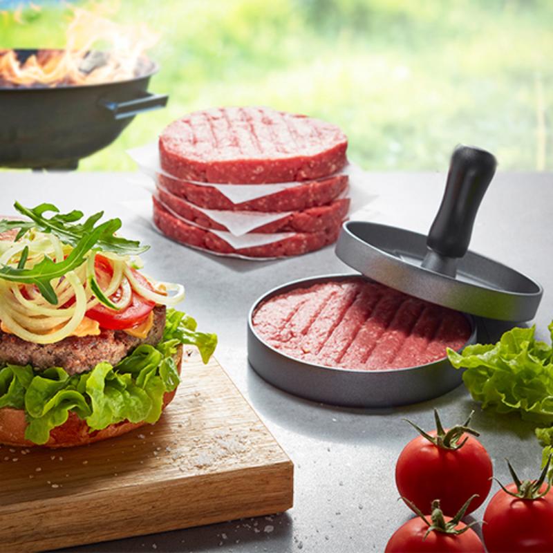 Gefu BBQ Hamburgerpress 11,8 cm grå