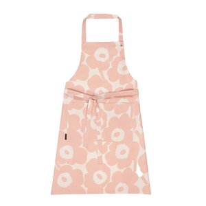 Marimekko Pieni Unikko förkläde 85 cm bomull/persika