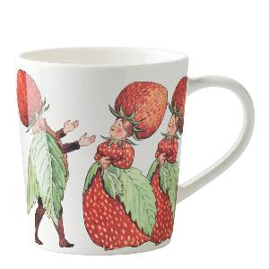 Design House Stockholm Elsa Beskow Mugg/öra 40 cl Familjen Jordgubbe