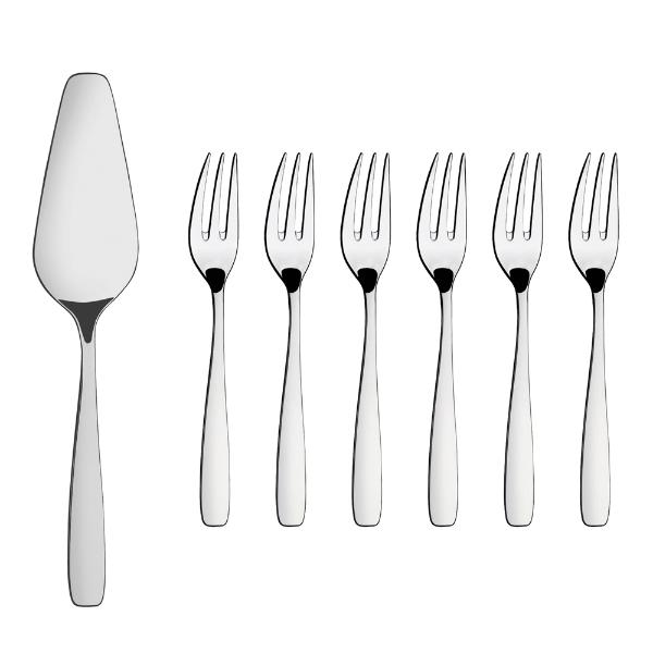 Essentials Tårtspade + Tårtgafflar 7 delar