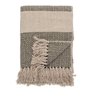 Bloomingville Fidan pläd 160x130 cm grön