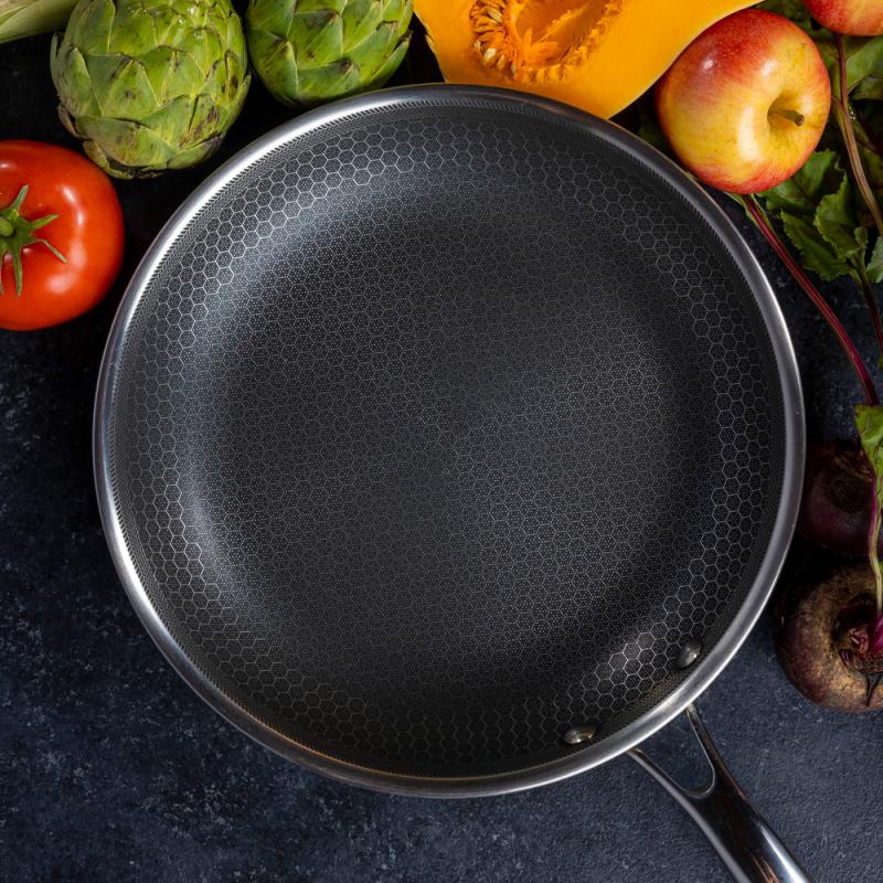 Hexclad Hybrid Stekpanna 26 cm Silver/Svart