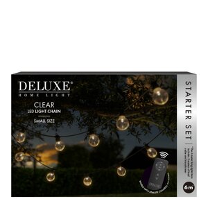 DeluxeHomeart LED Ljusslinga starter set small 6 m clear