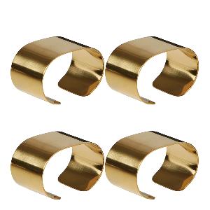 Aida Raw Servettring 4-pack Guld