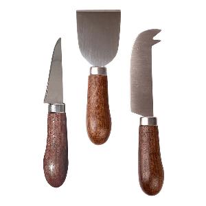 Sagaform Astrid Ostknivar Set 3 delar Trä/Rostfritt