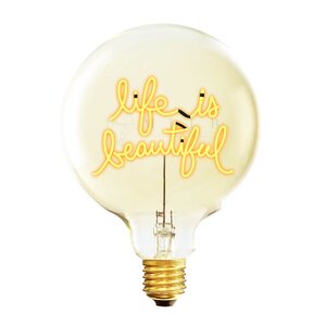 Elements Lighting MITB glödlampa LED 17 cm Life Is Beautiful bärnsten