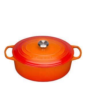 Le Creuset Signature Gjutjärnsgryta oval 31 cm 6,3 L volcanic