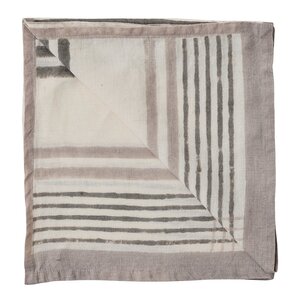 Tell Me More Ella tygservett 50x50 cm Grey checkered