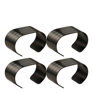 Aida RAW Cutlery servettring 4-pack matte black