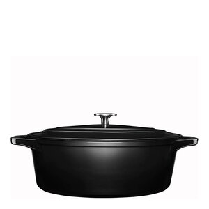 Anders Petter Stenfors Gjutjärnsgryta oval 6,3 L Svart