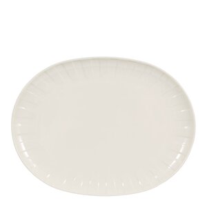 Stiernholm Senja serveringsfat oval 23x30 cm vit