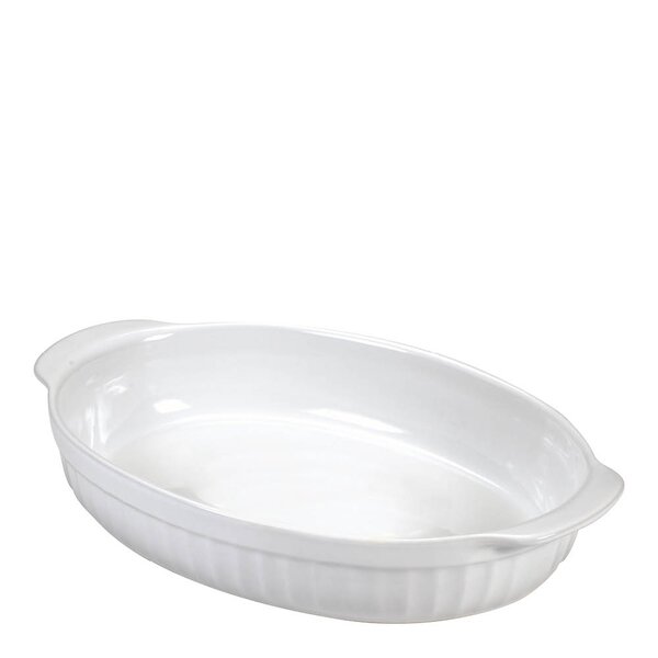 Guardini Ceramica ugnsform oval liten 22x14x5 cm vit