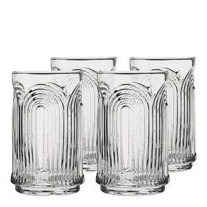 Viski Deco Beau Highball glas i kristall 53 cl 4-pack