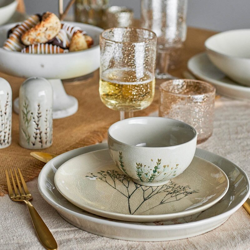 Bloomingville Bea servisset 12 delar natur