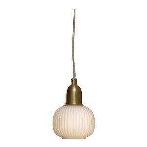 Aneta Lighting Elin fönsterlampa hängande 10 cm matt mässing/vit