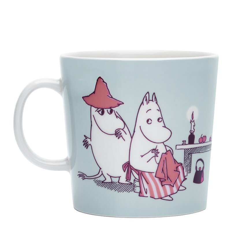 MoominArabia Muminmugg bokstav J 40 cl ljusblå