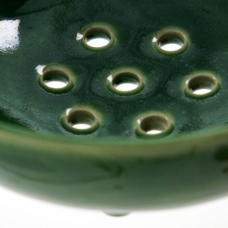 House Doctor Diva sil i stengods 12 cm grön