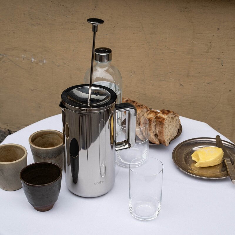Aarke kaffepress 1 L rostfritt stål
