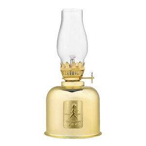 SOLSTICKAN Oljelampa 20 cm Guld