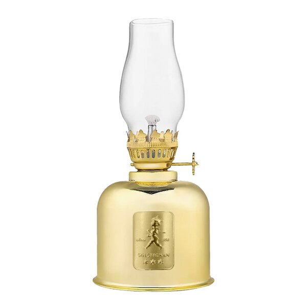 SOLSTICKAN Oljelampa 20 cm Guld