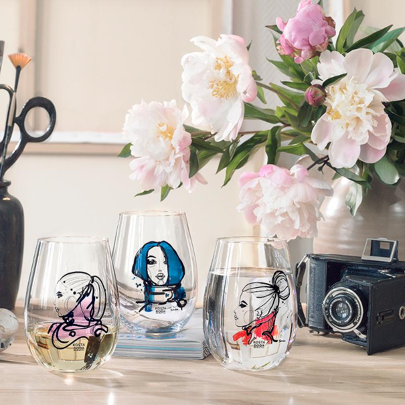 Kosta Boda All About You Tumbler 57 cl 2-pack Love You