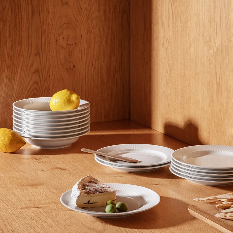 Eva Trio Legio Nova tallrik djup 22 cm 4-pack vit