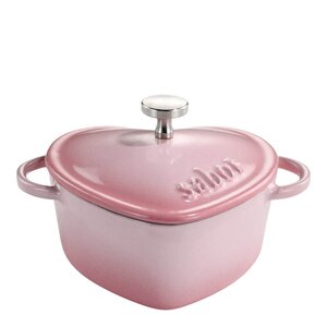 Sabor Mini gjutjärnsgryta hjärtformad 22?cl blush pink