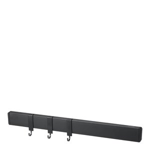 Dorre Maggie magnetlist med 3 krokar 40 cm svart