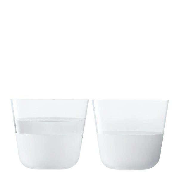 LSA International Arc vattenglas 26 cl 2-pack contrast mist