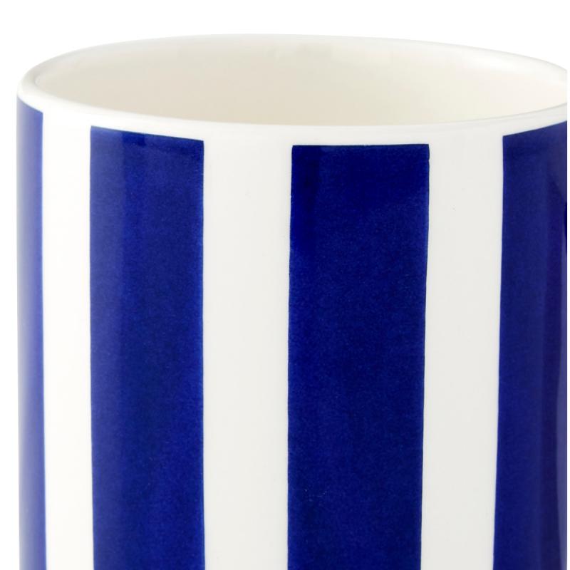 Spode Steccato mugg bredrandig 36 cl koboltblå