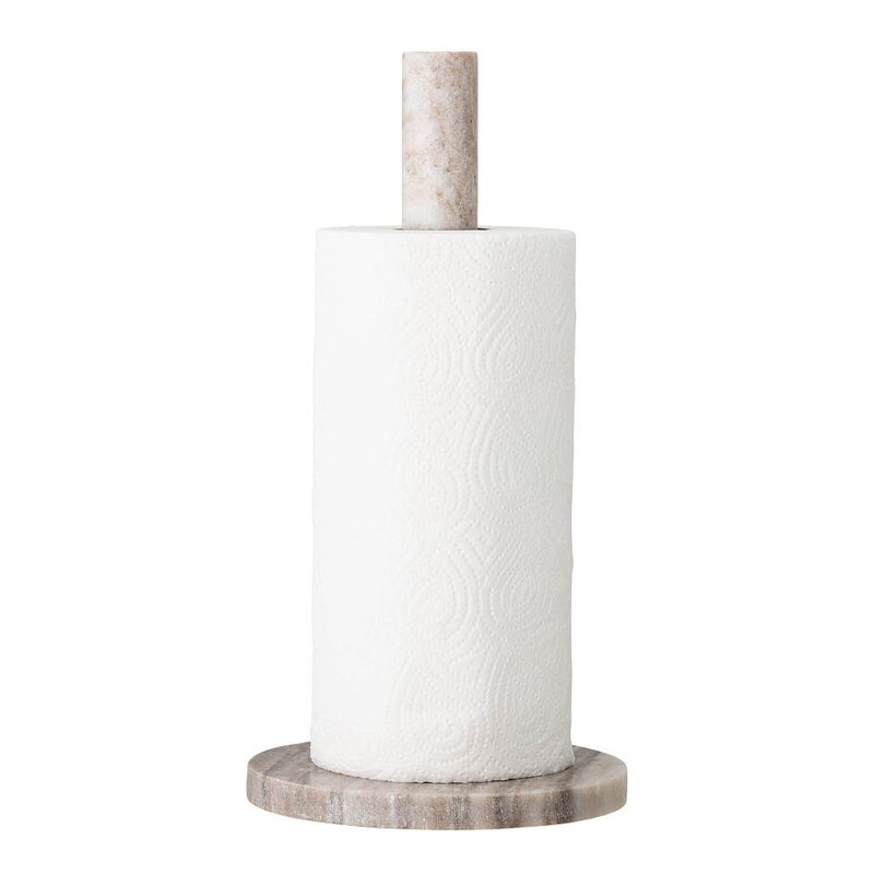 Bloomingville Emy hushållspappershållare 30 cm marmor natur