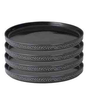 Vargen & Thor Servisen C tallrik 25 cm 4-pack antracit