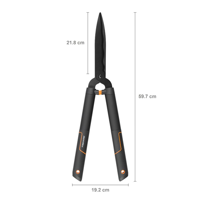 Fiskars SingleStep häcksax HS22 58 cm svart