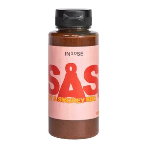 IN10SE Hot & Smokey BBQ-sås 265 ml röd