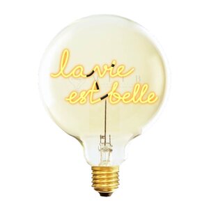 Elements Lighting MITB glödlampa LED 17 cm La Vie Est Belle bärnsten