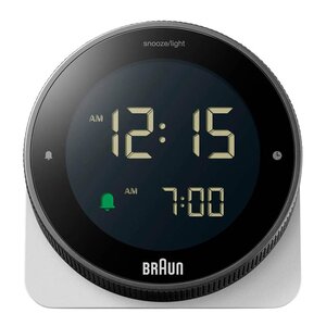 Braun Väckarklocka digital 8 cm vit