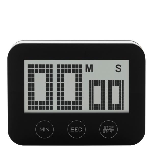 Digital Timer Stål 60 min Svart