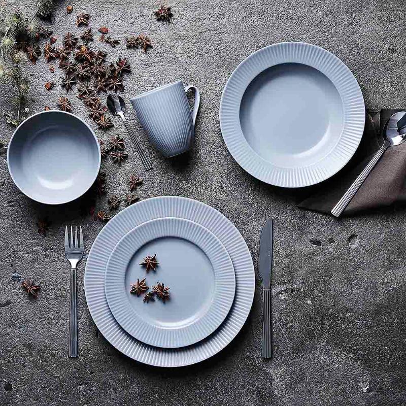 Aida Groovy Tallrik 21 cm Grå